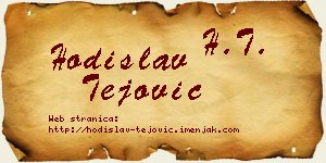 Hodislav Tejović vizit kartica